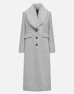 ONLY ONLANNIE LIFE FUR COLLAR COAT CC OTW