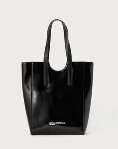 KARL LAGERFELD JEANS KLJ METAL LOGO TOTE SHINY (Dimensiuni: 29.5 x 41 x 13cm.)