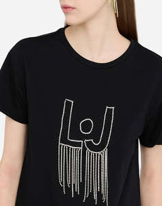 LIU JO DENIM_UF5J15_T-SHIRT MODA M/C BLUZA DE DAMA