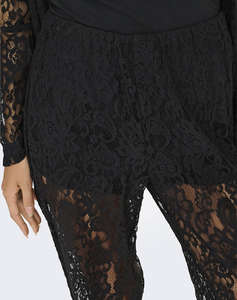 ONLY ONLEMIA KARO MW LACE STR PANT WVN