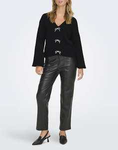 ONLY ONLDONNA LS BOW V-NECK KNT