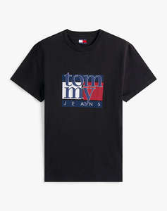 TOMMY JEANS TJM SLIM RWB FLAG TEE EXT