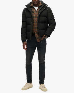 SUPERDRY D2 OVIN EVEREST SHORT HOODED PUFFER GEACA DE BARBATI