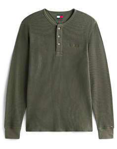 TOMMY JEANS TJM SLIM WAFFLE SCRIPT HENLEY