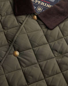 SUPERDRY D3 STUD QUILTED ESTATE COACH JACKET GEACA DE BARBATI