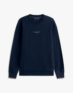 TOMMY HILFIGER TOMMY LOGO TIPPED CREWNECK