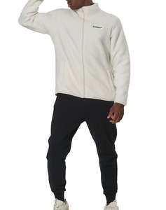 BODY ACTION MENS FULL-ZIP SHERPA FLEECE