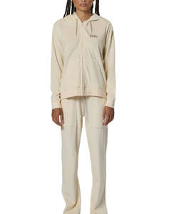 BODY ACTION WOMENS VELOUR HOODIE JACKET