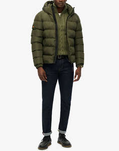 SUPERDRY D1 SDSW HOODED SPORTS PUFFER JACKET GEACA DE BARBATI