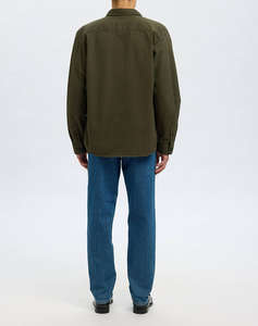 SELECTED SLHTRAVIS TWILL OVERSHIRT LS NOOS