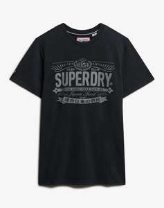 SUPERDRY D2 OVIN HERITAGE BRAND RELAXED TEE BLUZA DE BARBATI