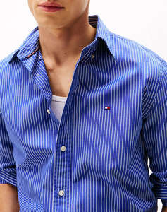 TOMMY HILFIGER CORE HAIRLINE POPLIN RF SHIRT
