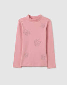 OVS MOCK NECK 1COL GLITTER