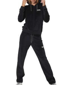 BODY ACTION WOMENS BASIC VELOUR PANTS