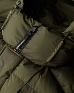 SUPERDRY D2 SDSW HOODED 5 BAFFLE SPORTS PUFFER GEACA DE BARBATI