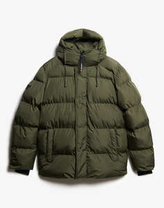 SUPERDRY D2 SDSW HOODED 5 BAFFLE SPORTS PUFFER GEACA DE BARBATI