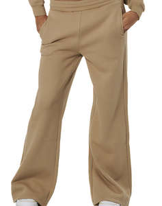 BODY ACTION WOMENS WIDE-LEG SWEATPANTS