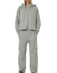 BODY ACTION WOMENS WIDE-LEG CARGO TROUSERS