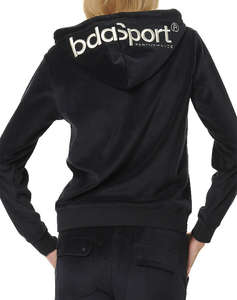 BODY ACTION WOMENS VELOUR HOODIE JACKET