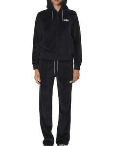 BODY ACTION WOMENS VELOUR HOODIE JACKET