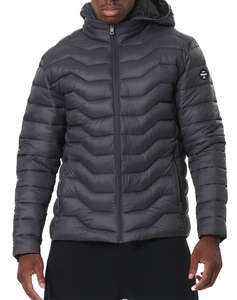 BODY ACTION MENS LIGHTWEIGHT QUILTED JACKET WITH HOOD