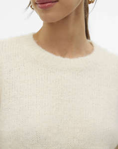 VERO MODA VMNOVAH LS O-NECK PULLOVER GA NOOS