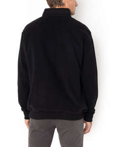 THE BOSTONIANS BLUZA FLEECE DIN BUMBAC HALF ZIP REGULAR FIT