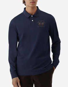 LAMARTINA BLUZA POLO MM MAN L/S POLO PIQUET STRETCH
