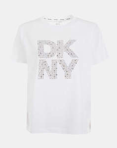 DKNY DJ5T1640 LOGO BLUZA CU MANECA SCURTA DKNY