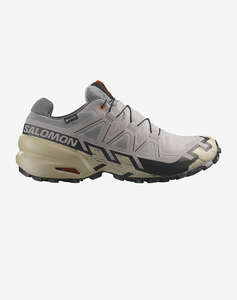 SALOMON TRAIL RUNNING - CROSS SPEEDCROSS 6 GTX GULL / WHITE PEPPER / BLACK INCALTAMINTE DE BARBATI