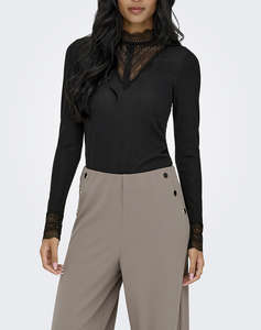 ONLY ONLTILDE GLITTER L/S HIGHNECK TOP JRS