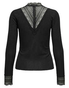 ONLY ONLTILDE GLITTER L/S HIGHNECK TOP JRS