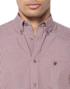 THE BOSTONIANS CAMASA CHESTER POPLIN REGULAR FIT MiniCheck POPLIN Button-down Regular Fit