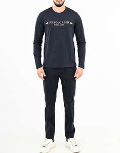 US POLO ASSN JOEL 001016 E63B T SHIRT LS BLUZA DE BARBATI