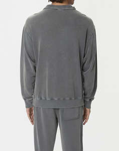 DIRTY LAUNDRY DROPPED SHOULDER HALF-ZIP CREWNECK