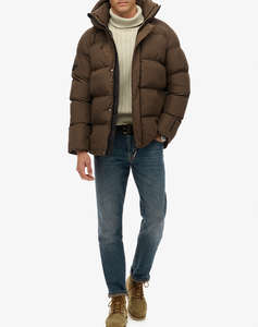SUPERDRY D2 SDSW HOODED 5 BAFFLE SPORTS PUFFER GEACA DE BARBATI