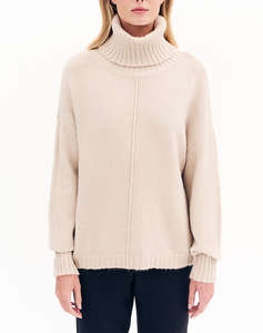 FOREL Pulover/tricot cu guler tip helanca