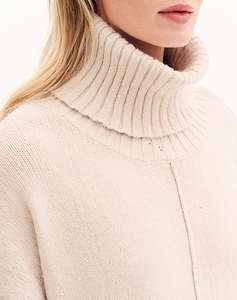 FOREL Pulover/tricot cu guler tip helanca