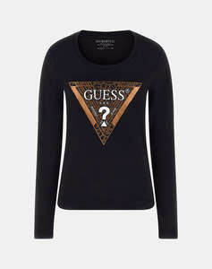 GUESS LS CN LEO TRIANGLE TEE BLUZA DE DAMA