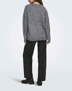 ONLY ONLAZU LS BOXY O-NECK KNT