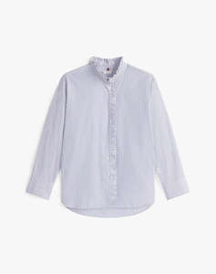 TOMMY HILFIGER POPLIN RUFFLE SHIRT