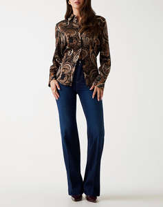 GUESS LS CLARISSE OVERSIZE SHIRT CAMASA DE DAMA