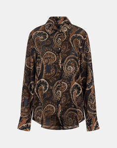 GUESS LS CLARISSE OVERSIZE SHIRT CAMASA DE DAMA