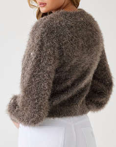 GUESS LS CN KIRA LUREX MIX SWTR PULOVER DE DAMA