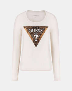 GUESS LS CN LEO TRIANGLE TEE BLUZA DE DAMA