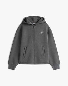 TOMMY HILFIGER TH SCRIPT INTERLOCK ZIP HOODIE