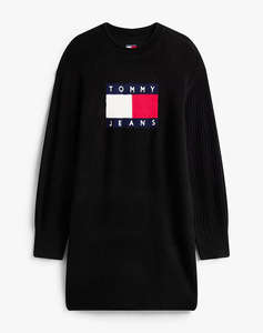 TOMMY JEANS TJW FLAG SWEATER DRESS EXT