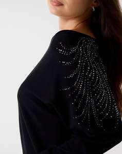 GUESS BAT SLEEVE LORETTA LOGO SWTR TRICOTAT DE DAMA