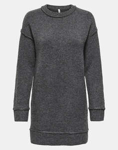 ONLY ONLHAZEL LIFE LS O-NECK DRESS BF KNT