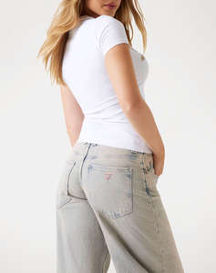 GUESS CN SS TRIANGLE PALM PRINT BLUZA DE DAMA